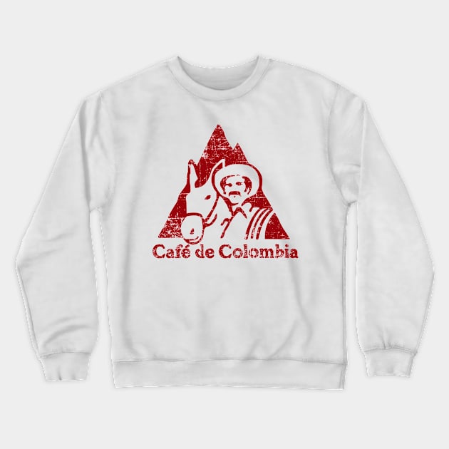 Cafe de Colombia - grunge design Crewneck Sweatshirt by verde